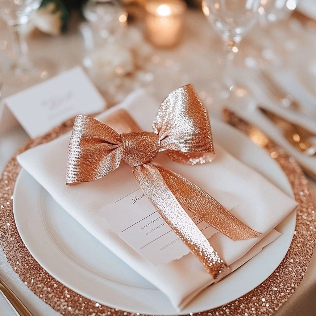 Rose gold dekoráció