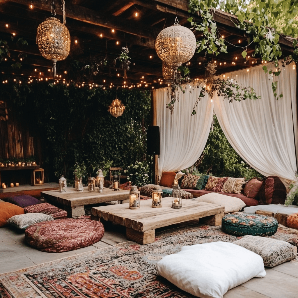 bohém esküvői ötletek