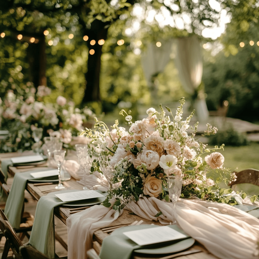 kerti esküvői színek