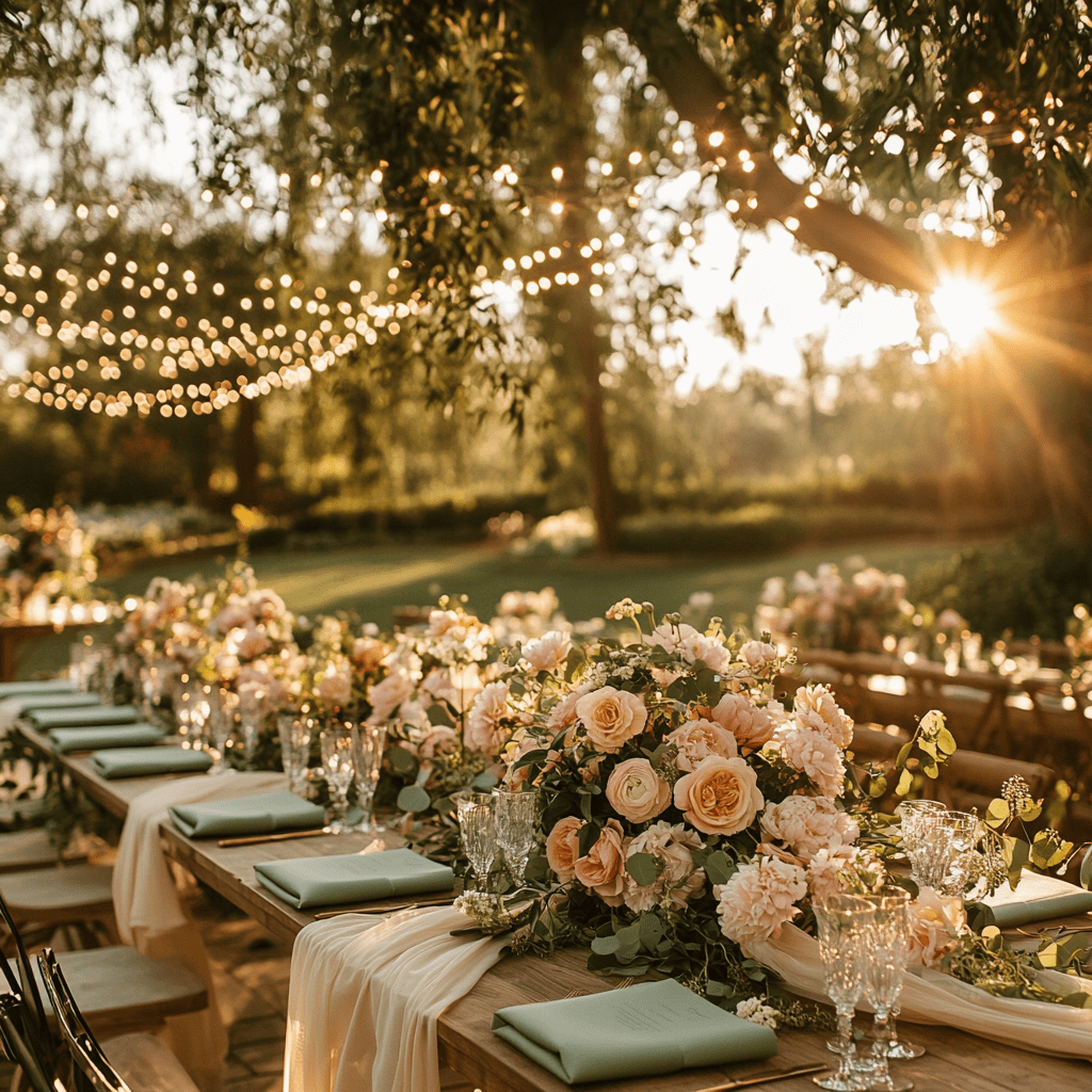 kerti esküvői színek