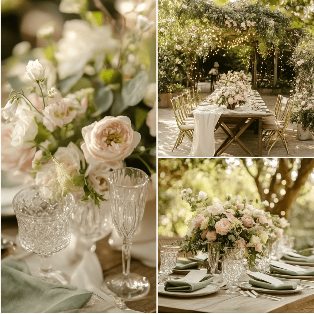 kerti esküvői színek