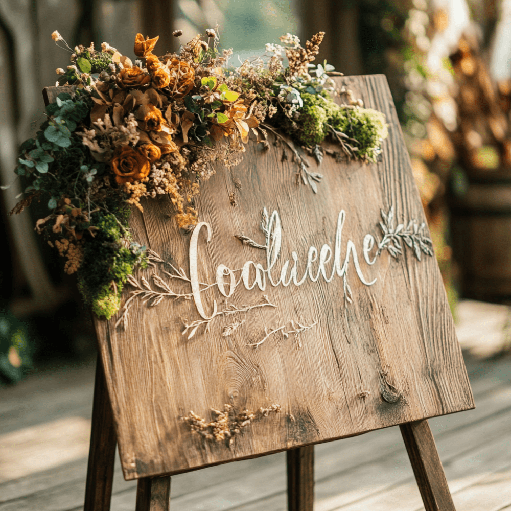 zöld esküvői dekoráció