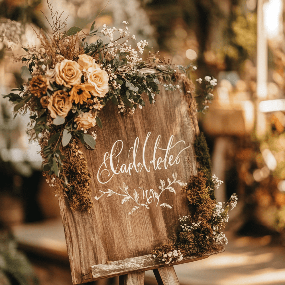 zöld esküvői dekoráció