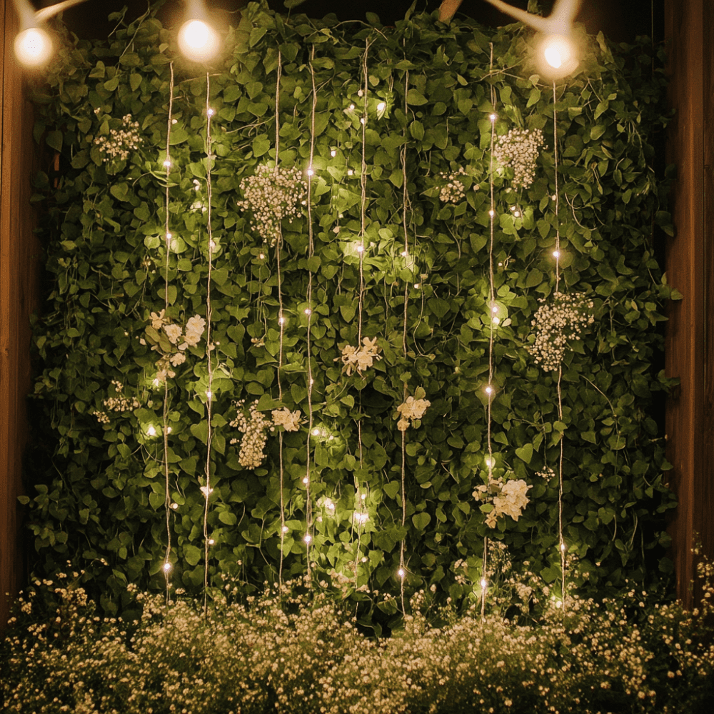 zöld esküvői dekoráció