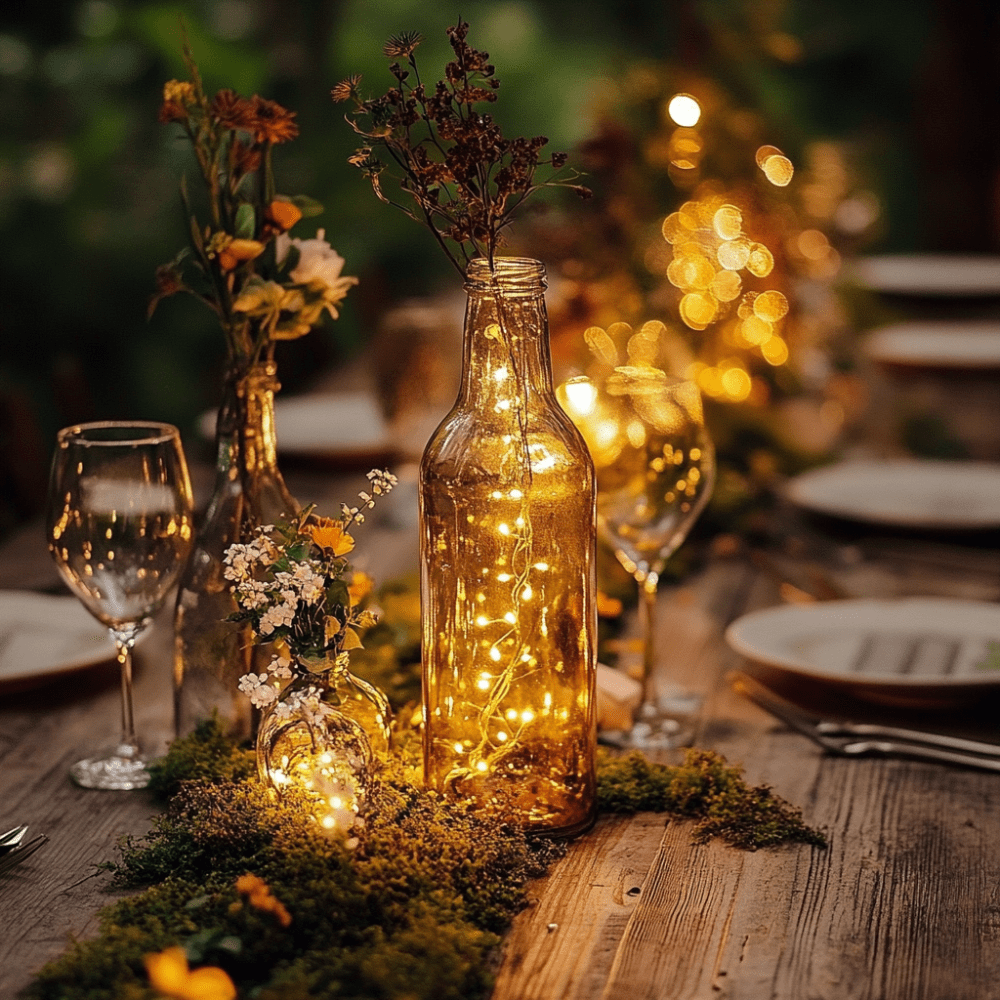 5. Üvegpalackokból készült lámpások