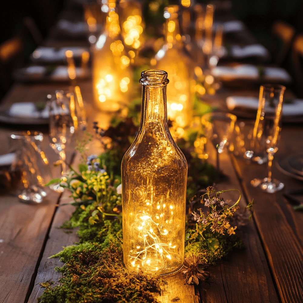 5. Üvegpalackokból készült lámpások