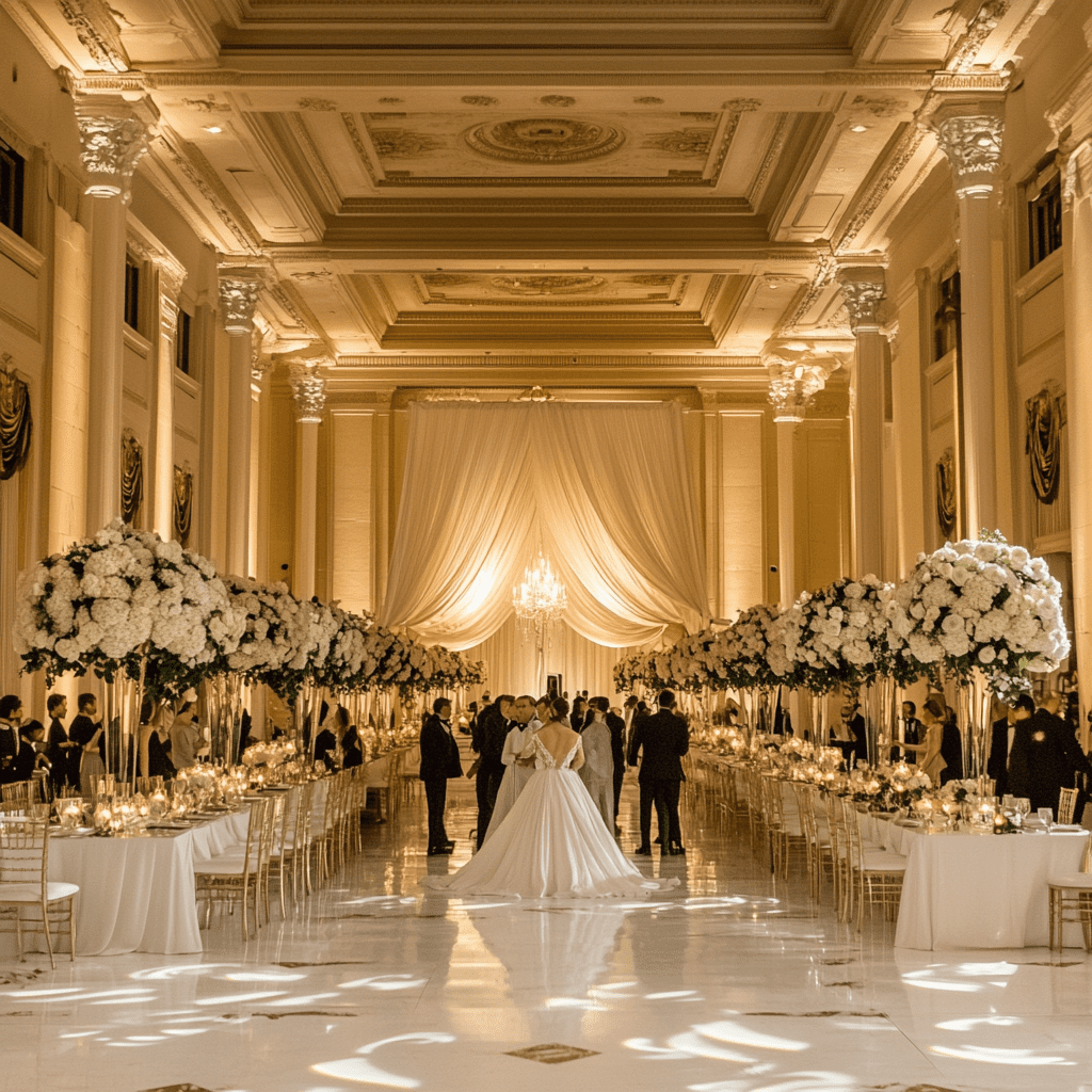 Bridgerton stílusú esküvő