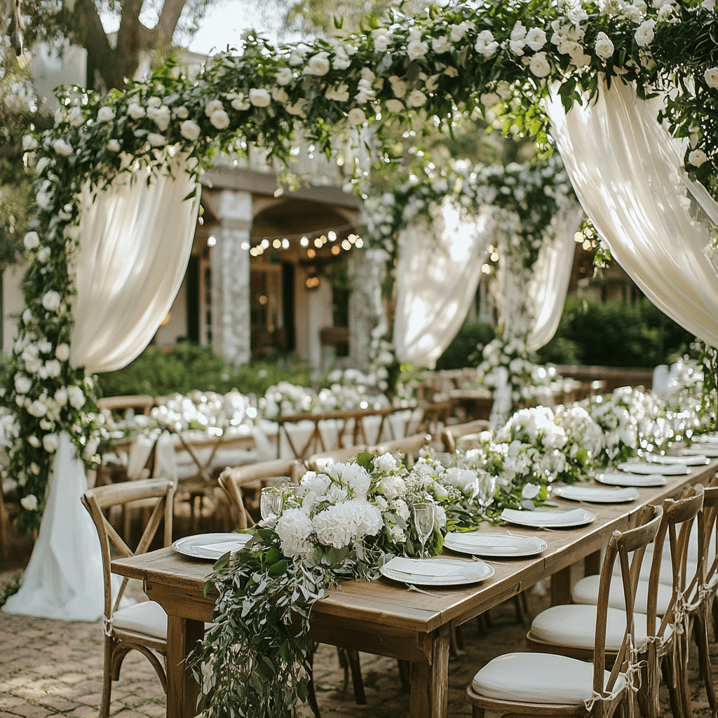 kerti esküvői színek