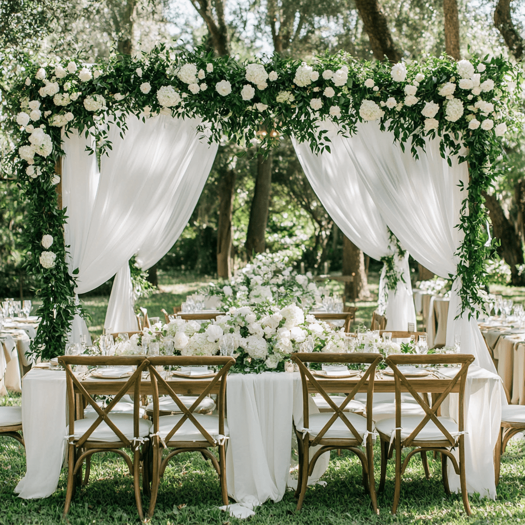 kerti esküvői színek