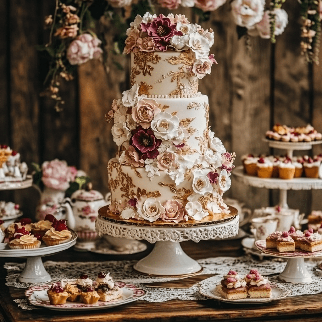 Menü – Elegáns esküvői torta és Regency-korszak ételei