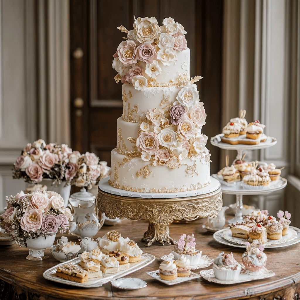 Menü – Elegáns esküvői torta és Regency-korszak ételei4