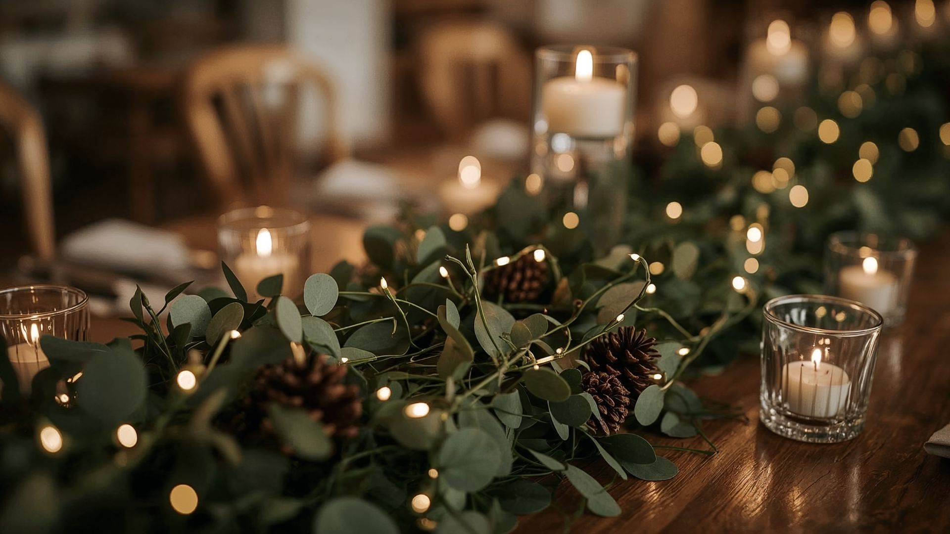 téli esküvő dekoráció