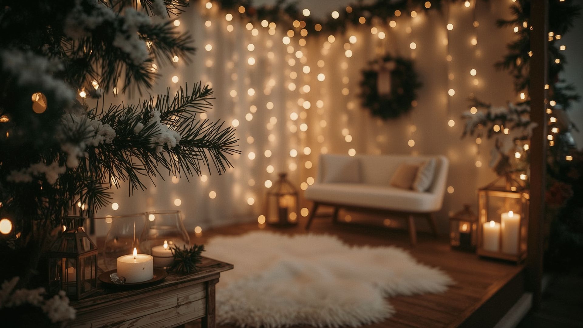 téli esküvő dekoráció