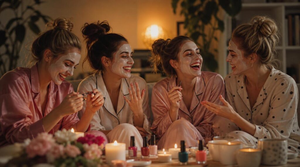 Otthoni spa- és pizsiparti lánybúcsú arcpakolással – takarékos lánybúcsú ötlet